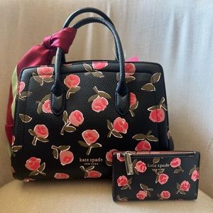 NWT Kate Spade Knott Ditsy Rose Medium Satchel